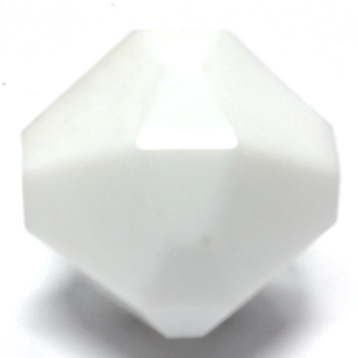 10MM White Faceted Bead (200 pieces)