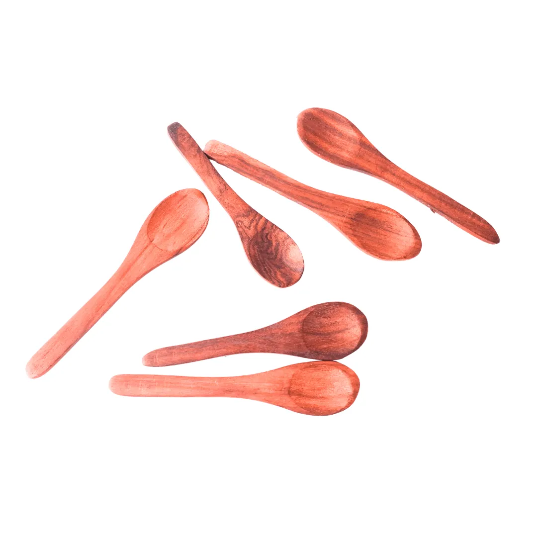 12 Piece Wooden Teaspoons (Big & Small)