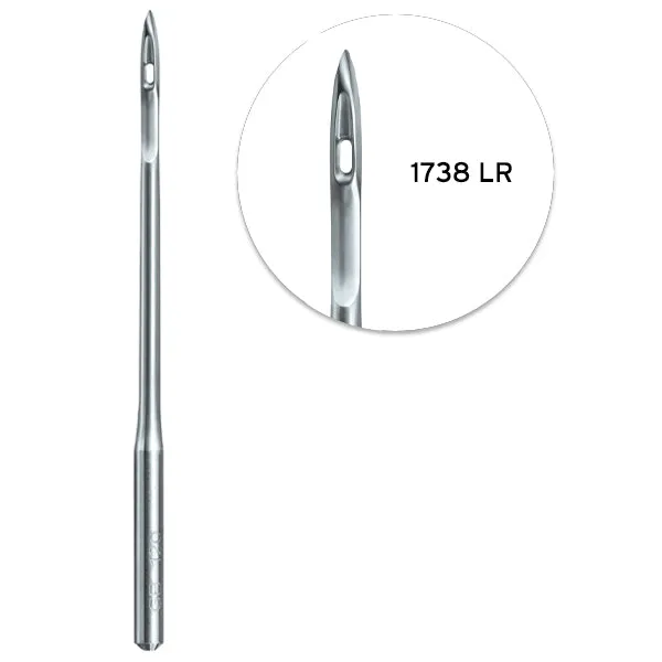 1738 LR Groz-Beckert® Sewing Machine Needle, 10 Pack, Various sizes