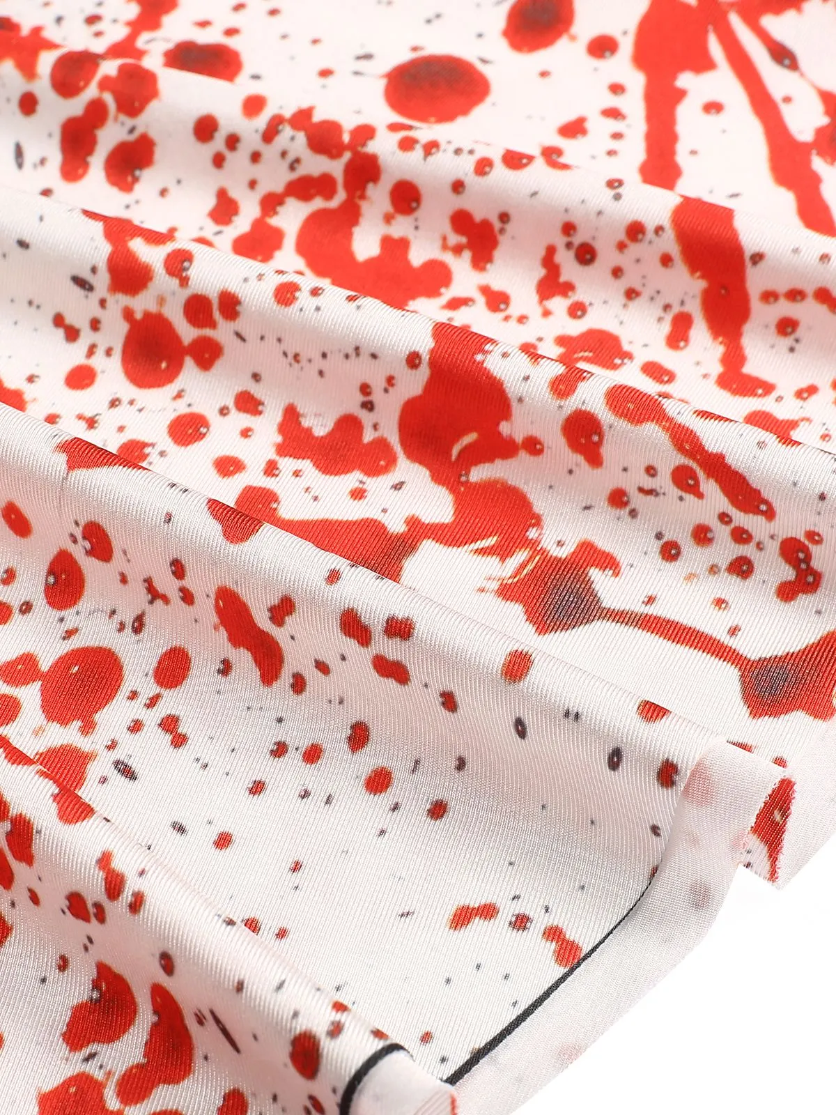 1960s Strap Halloween Blood Print Sleeveless Dress