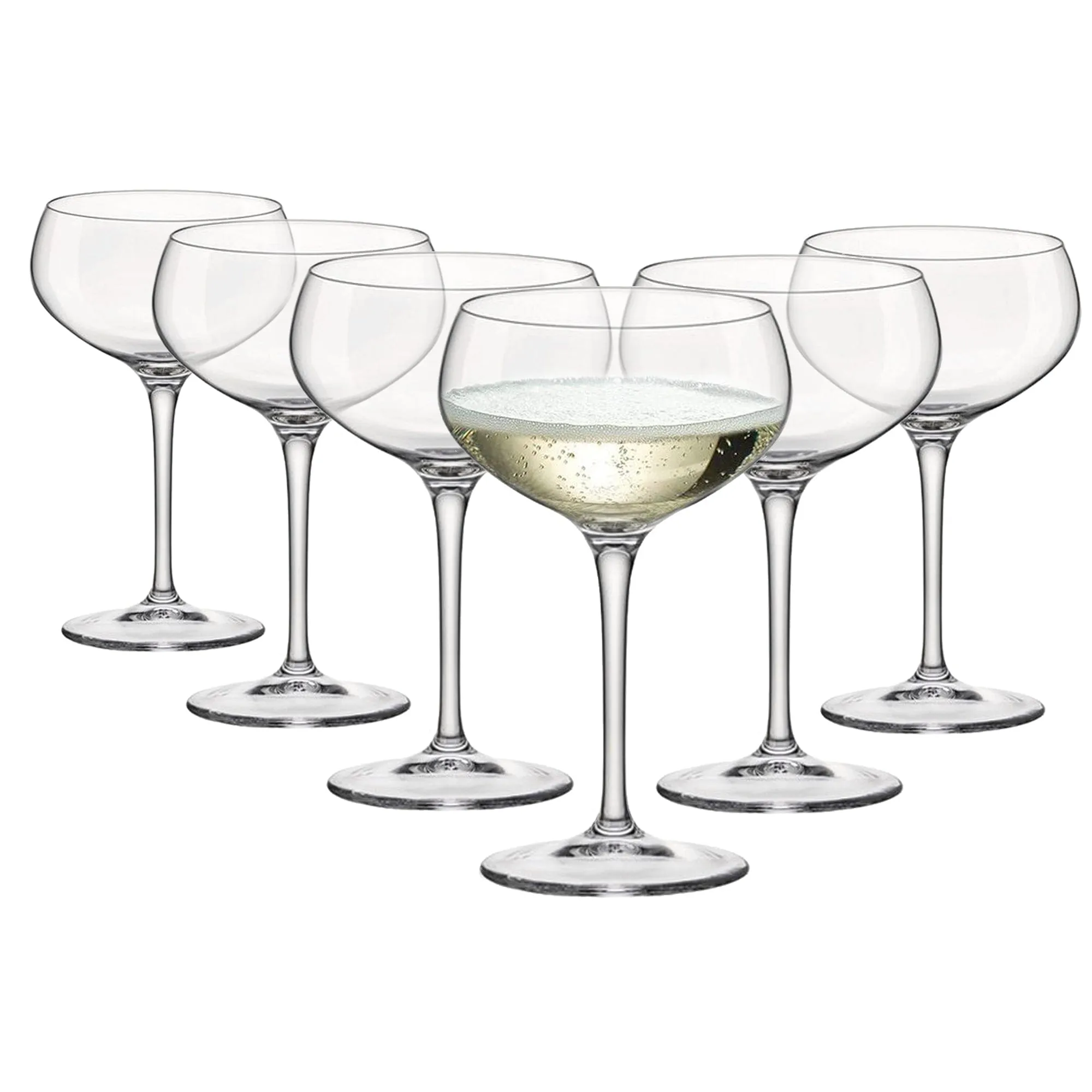 305ml Bartender Champagne Saucers - Pack of Six - By Bormioli Rocco