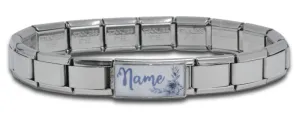 9mm Italian Charm Bracelet   Superlink Name Charm 4 (click to personalize)