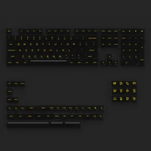 Akko Clear Black V2 Transparent Keycaps Set ASA 155 KEYS