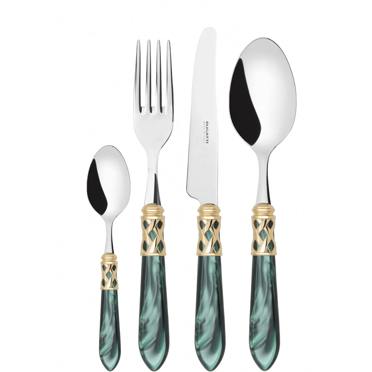 ALADDIN GOLD RING CUTLERY SET 24