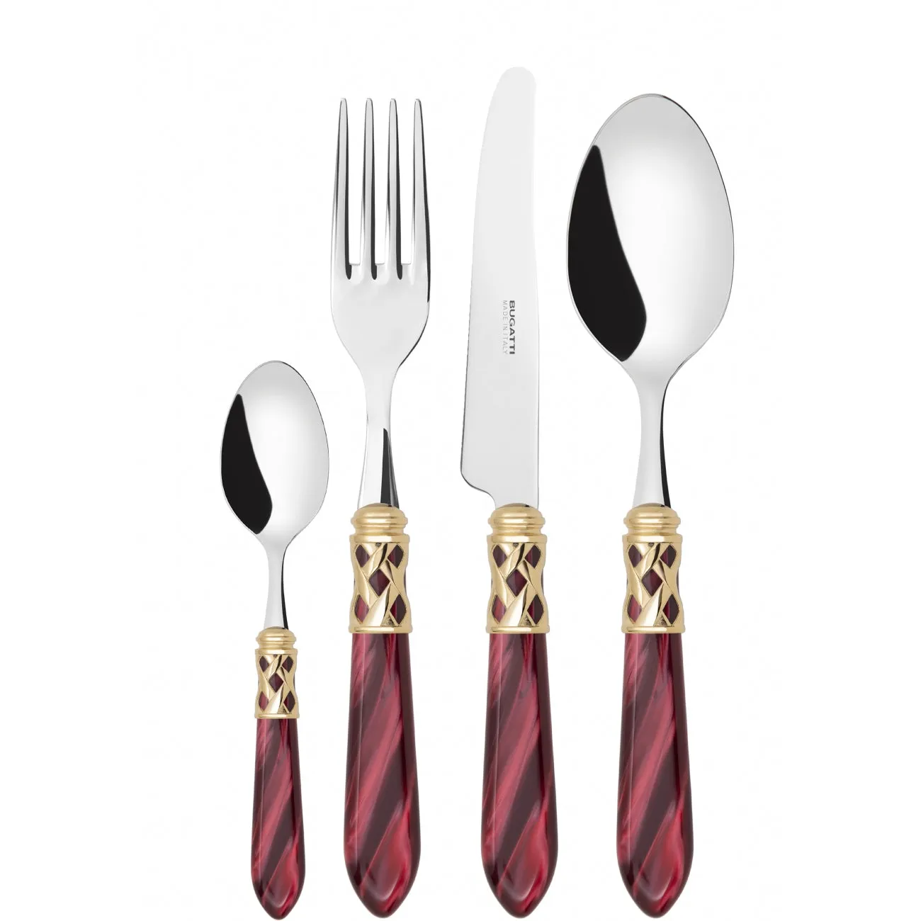 ALADDIN GOLD RING CUTLERY SET 24