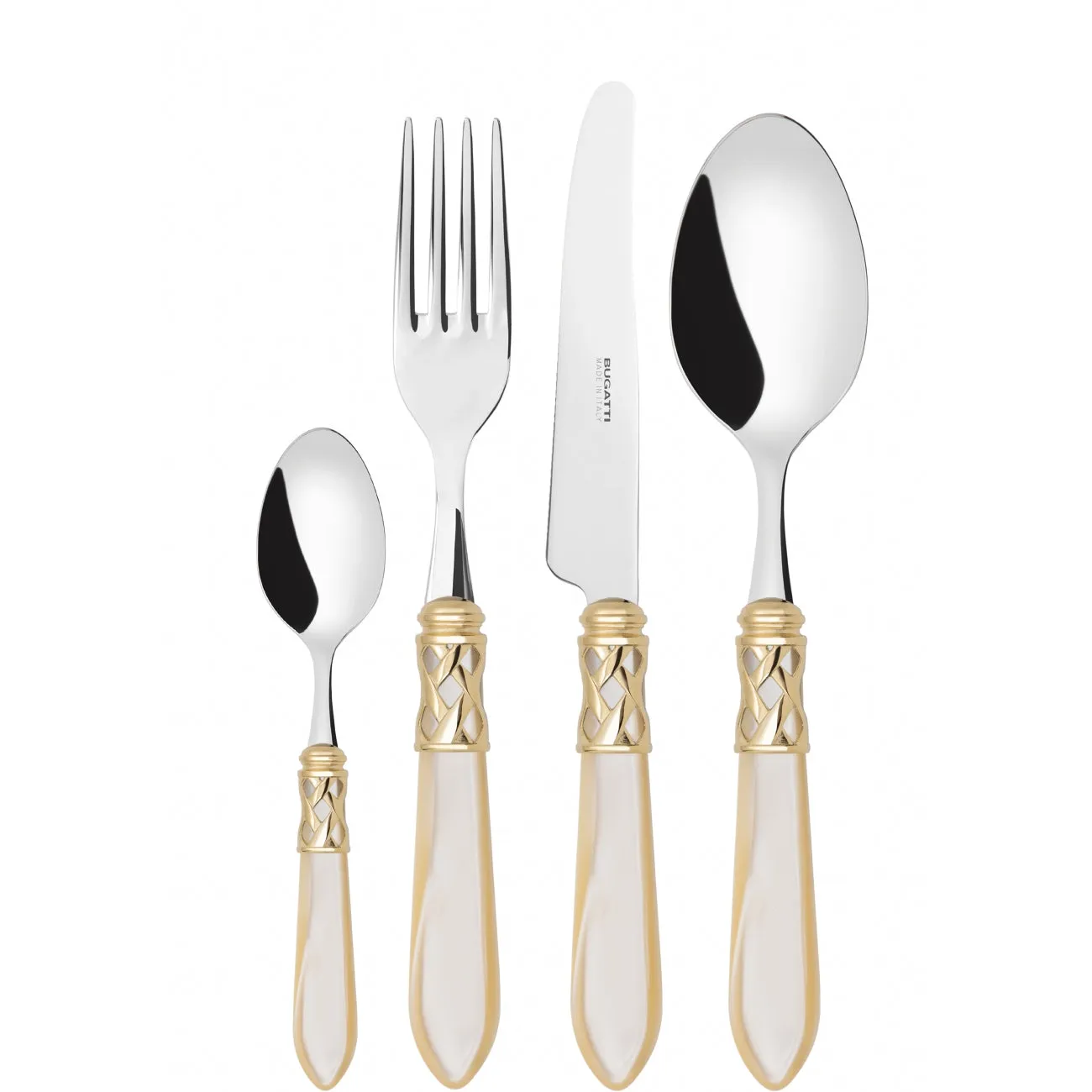 ALADDIN GOLD RING CUTLERY SET 24