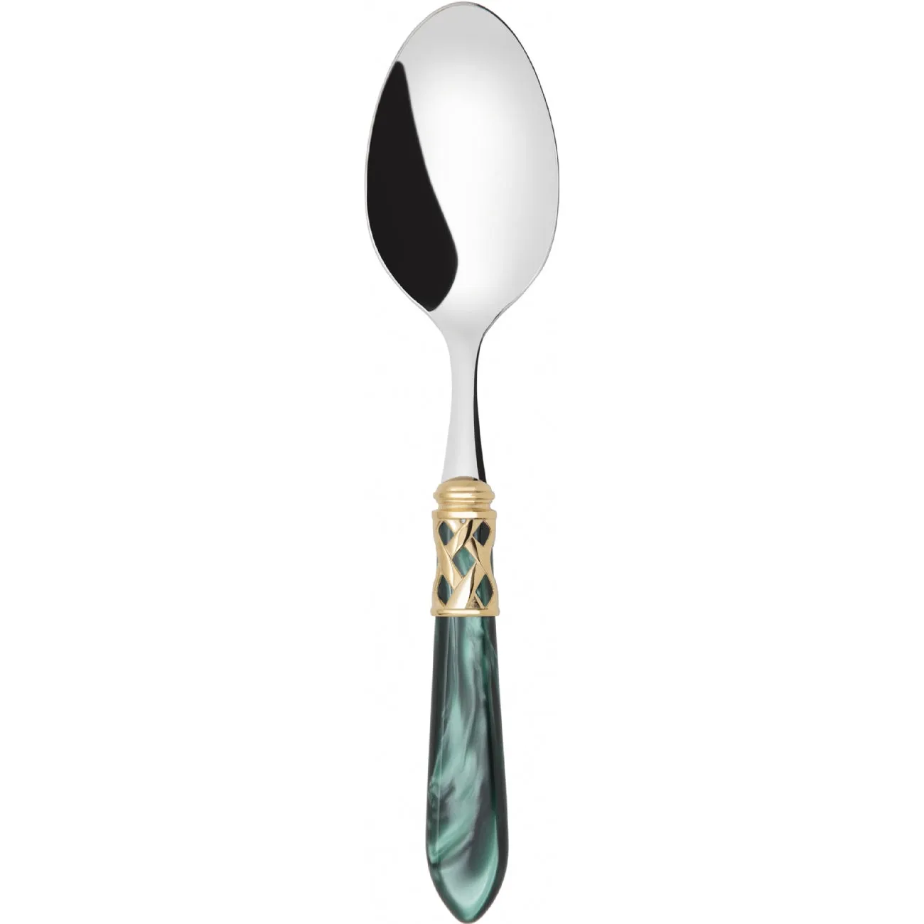 ALADDIN GOLD RING SALAD SERVING SPOON