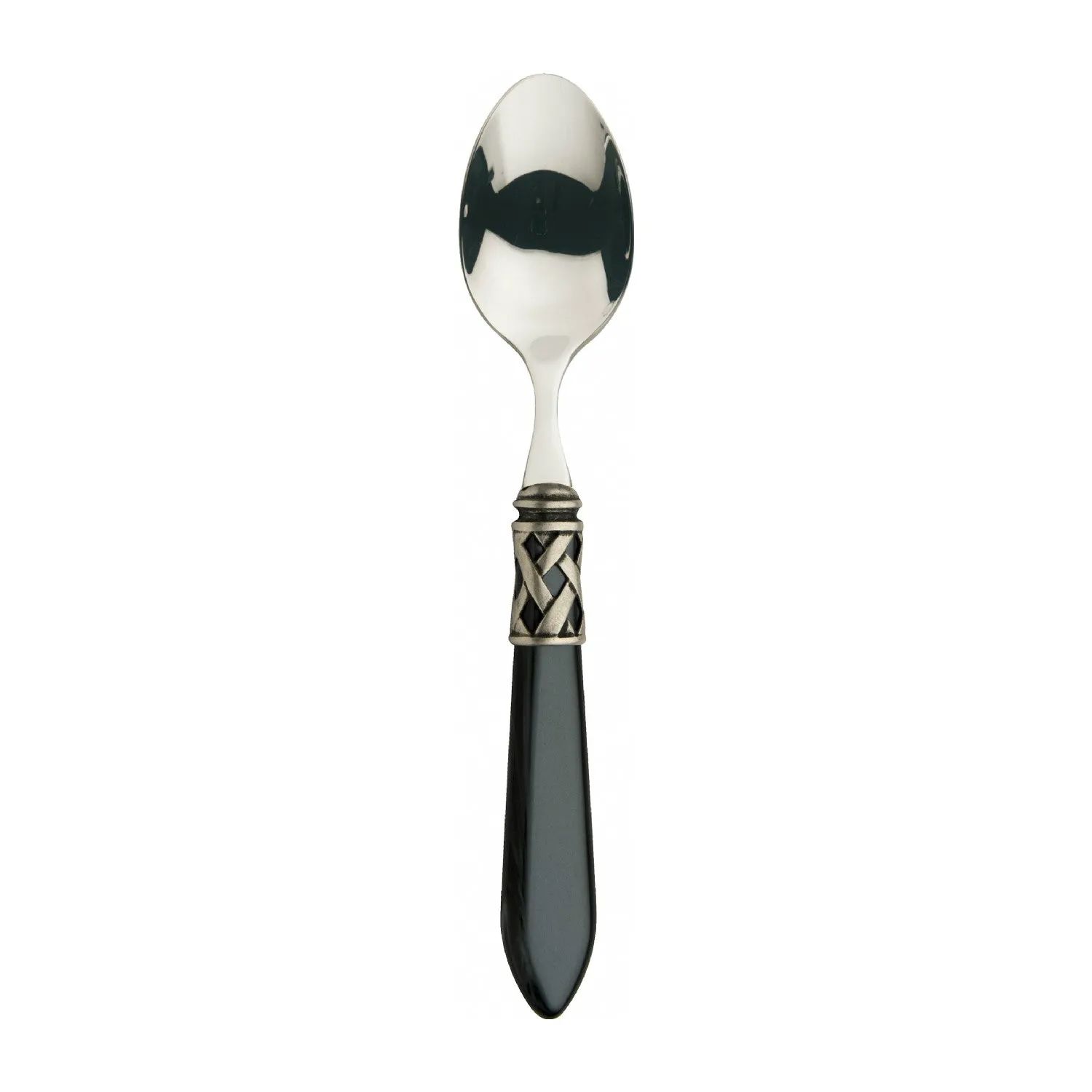 ALADDIN OLD SILVER-PLATED RING 6 DESSERT SPOONS