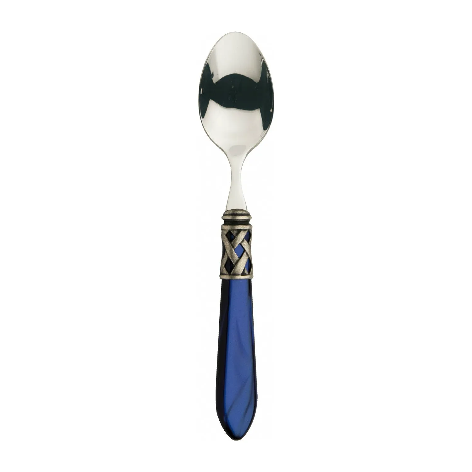 ALADDIN OLD SILVER-PLATED RING 6 DESSERT SPOONS