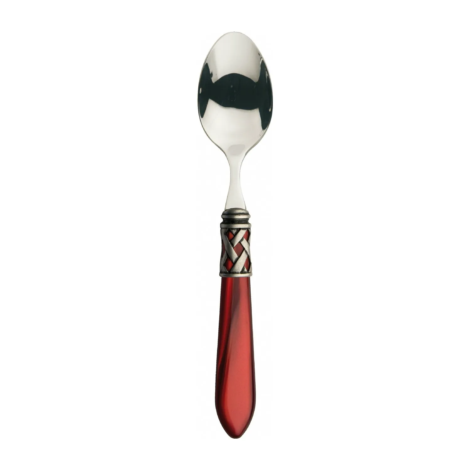 ALADDIN OLD SILVER-PLATED RING 6 DESSERT SPOONS