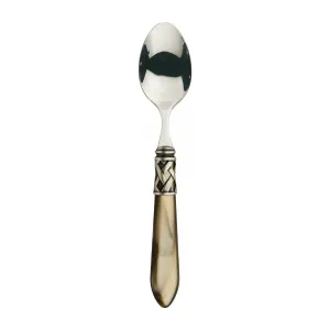 ALADDIN OLD SILVER-PLATED RING 6 DESSERT SPOONS