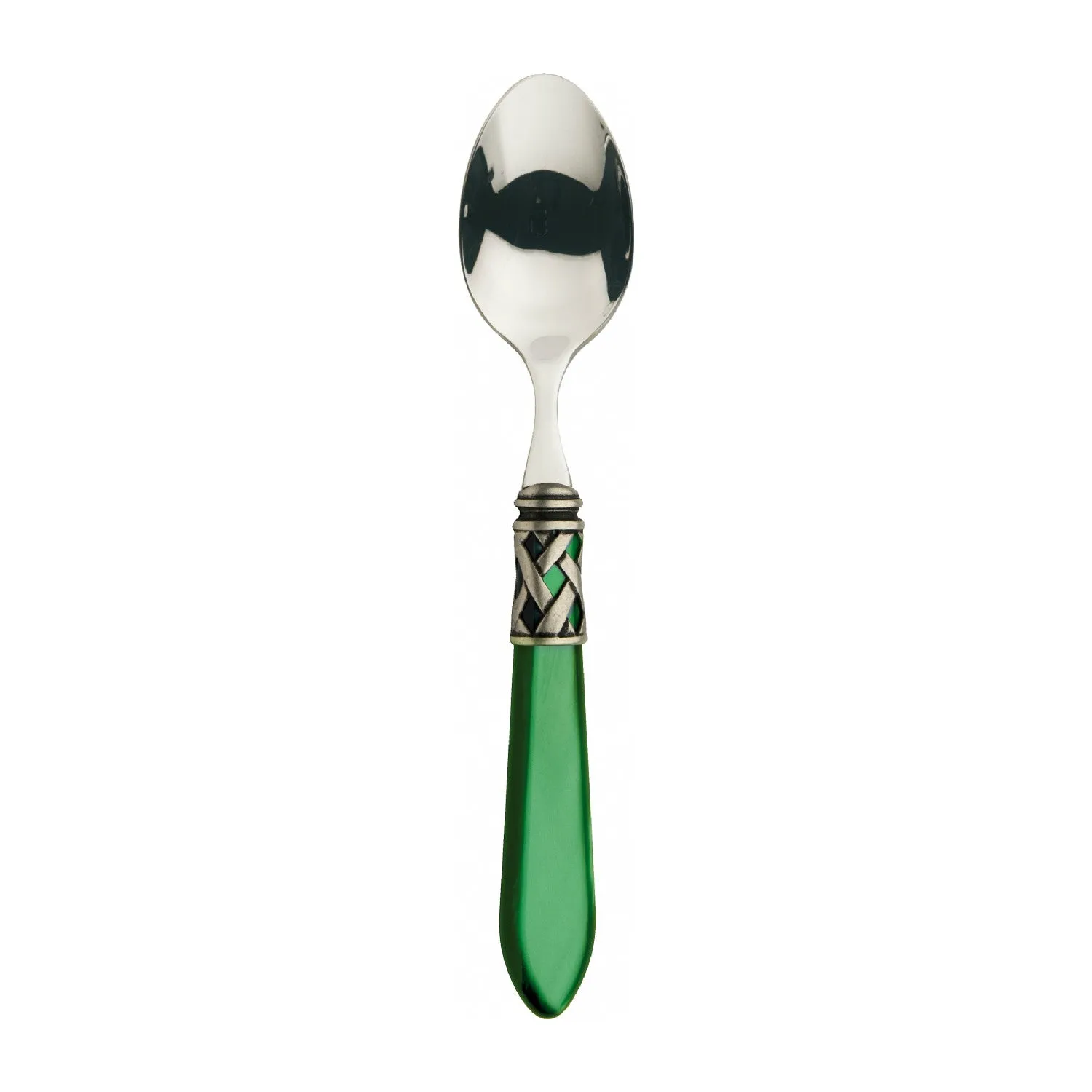 ALADDIN OLD SILVER-PLATED RING 6 DESSERT SPOONS