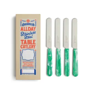 Allday Goods Set of 4 Maldon Table Knives, 11.5cm