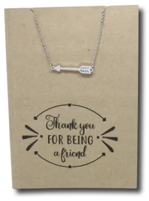 Arrow Pendant & Chain - Card 217