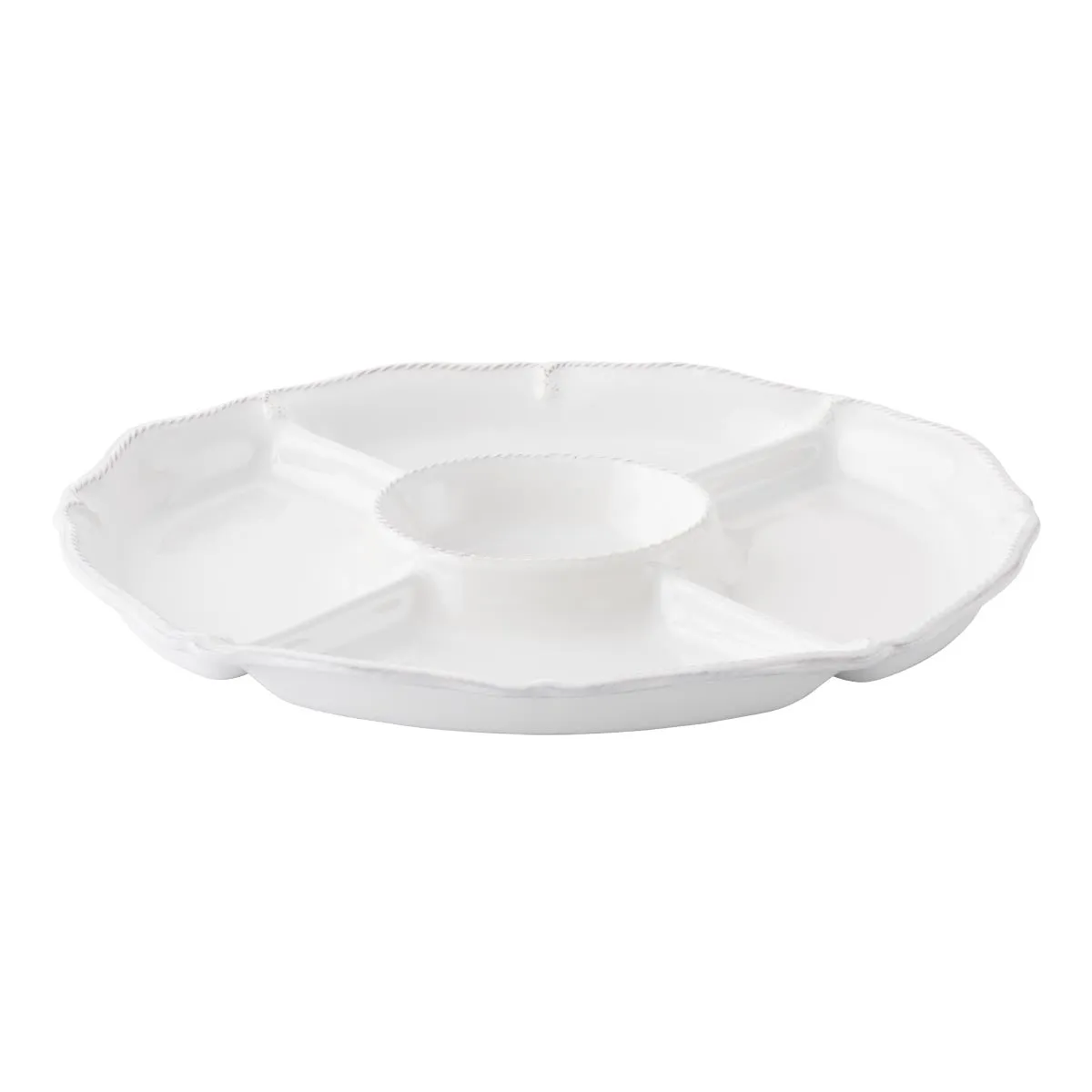 Berry & Thread 15" Crudite Platter - Whitewash