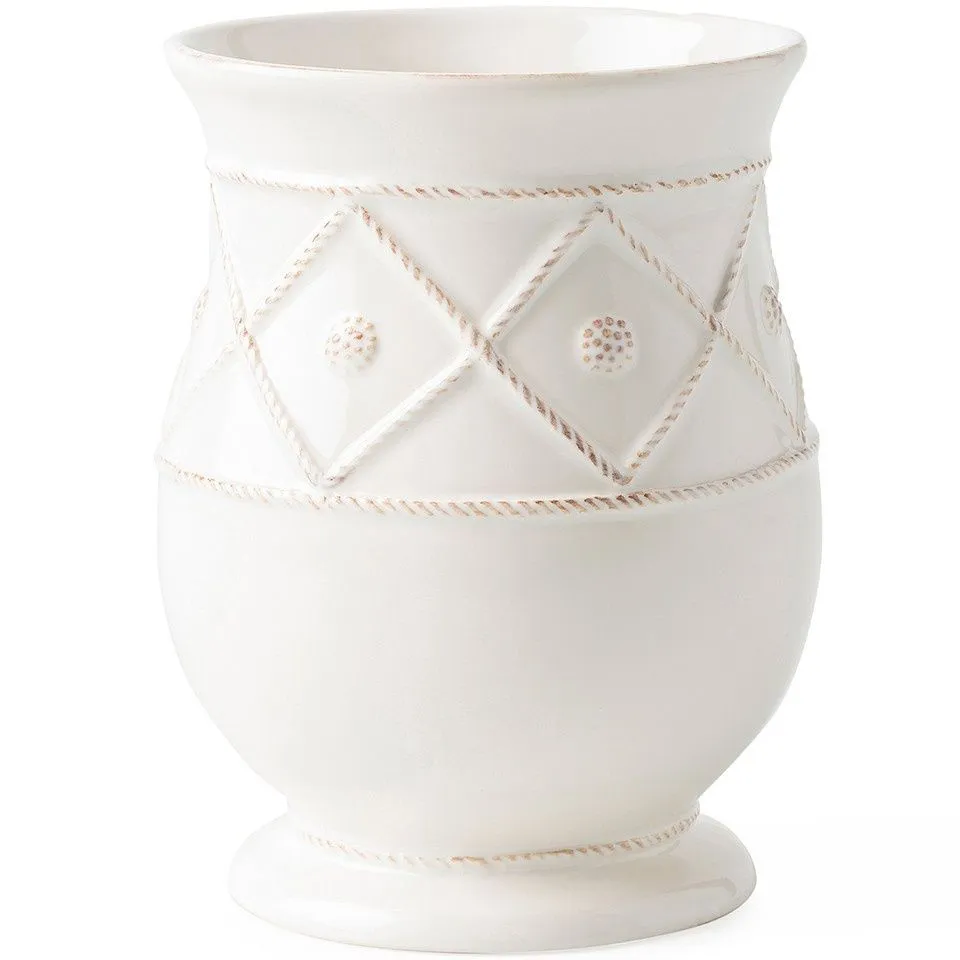 Berry & Thread Whitewash Utensil Crock