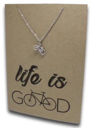 Bicycle Pendant & Chain - Card 163