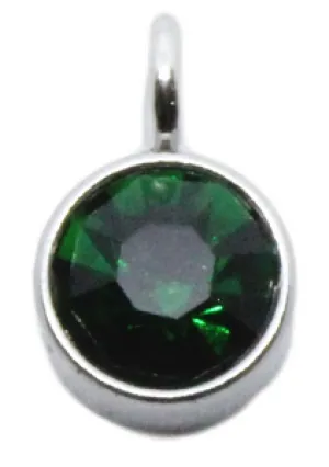 Birthstone Charm May (Engraved jewellery)