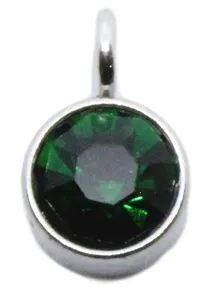 Birthstone Charm May (Engraved jewellery)