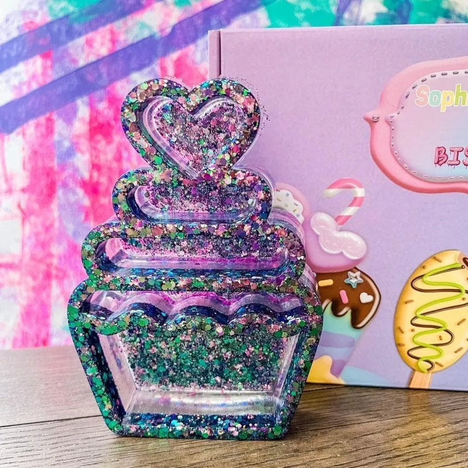 Biskuitsandgravy Collaboration Cupcake Shelf Resin Craft Box