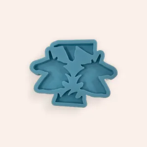 Blue Silicone Resin Mold Unicorn Head