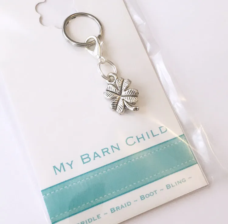 Bridle Charm: Clover ~ Petite Silver