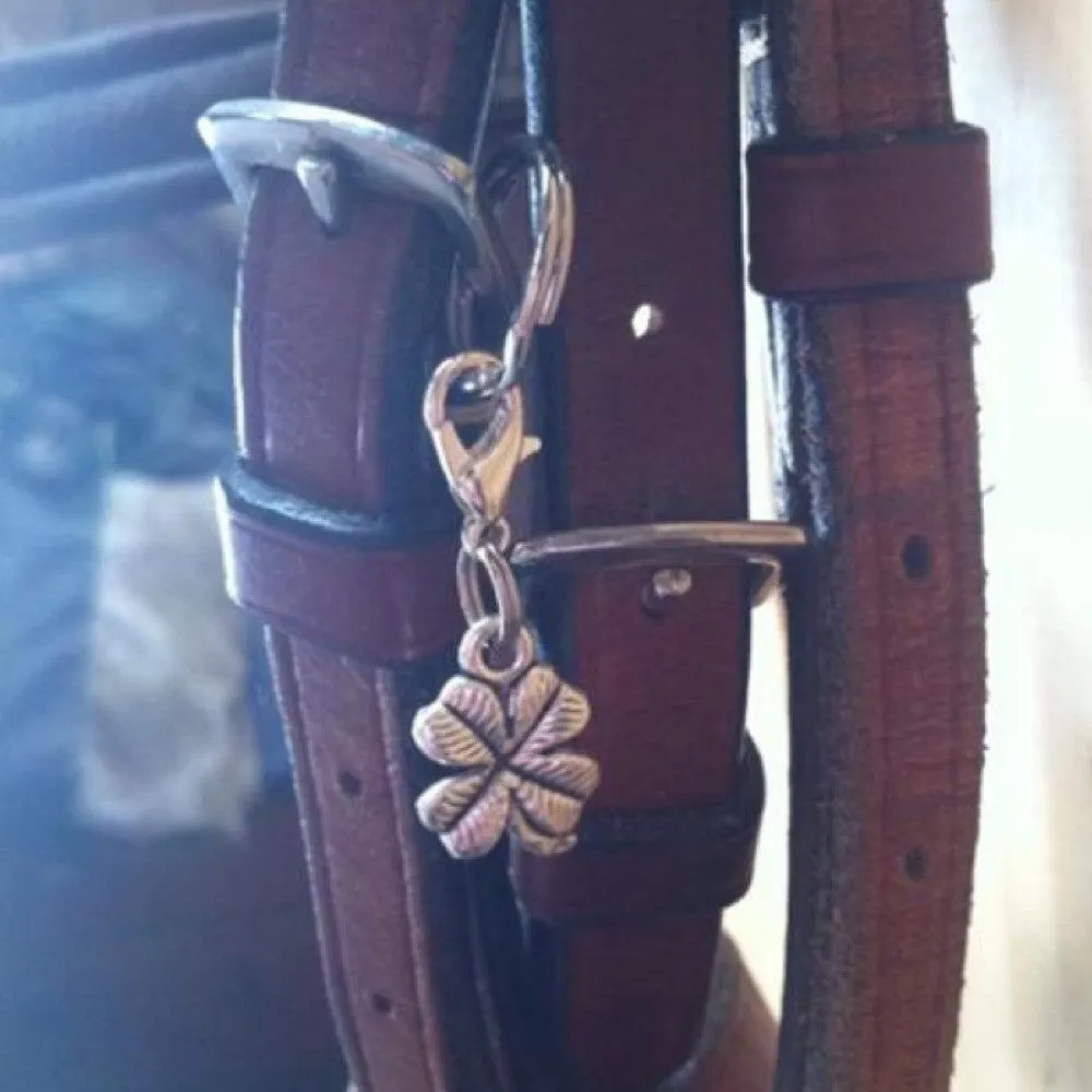 Bridle Charm: Clover ~ Petite Silver