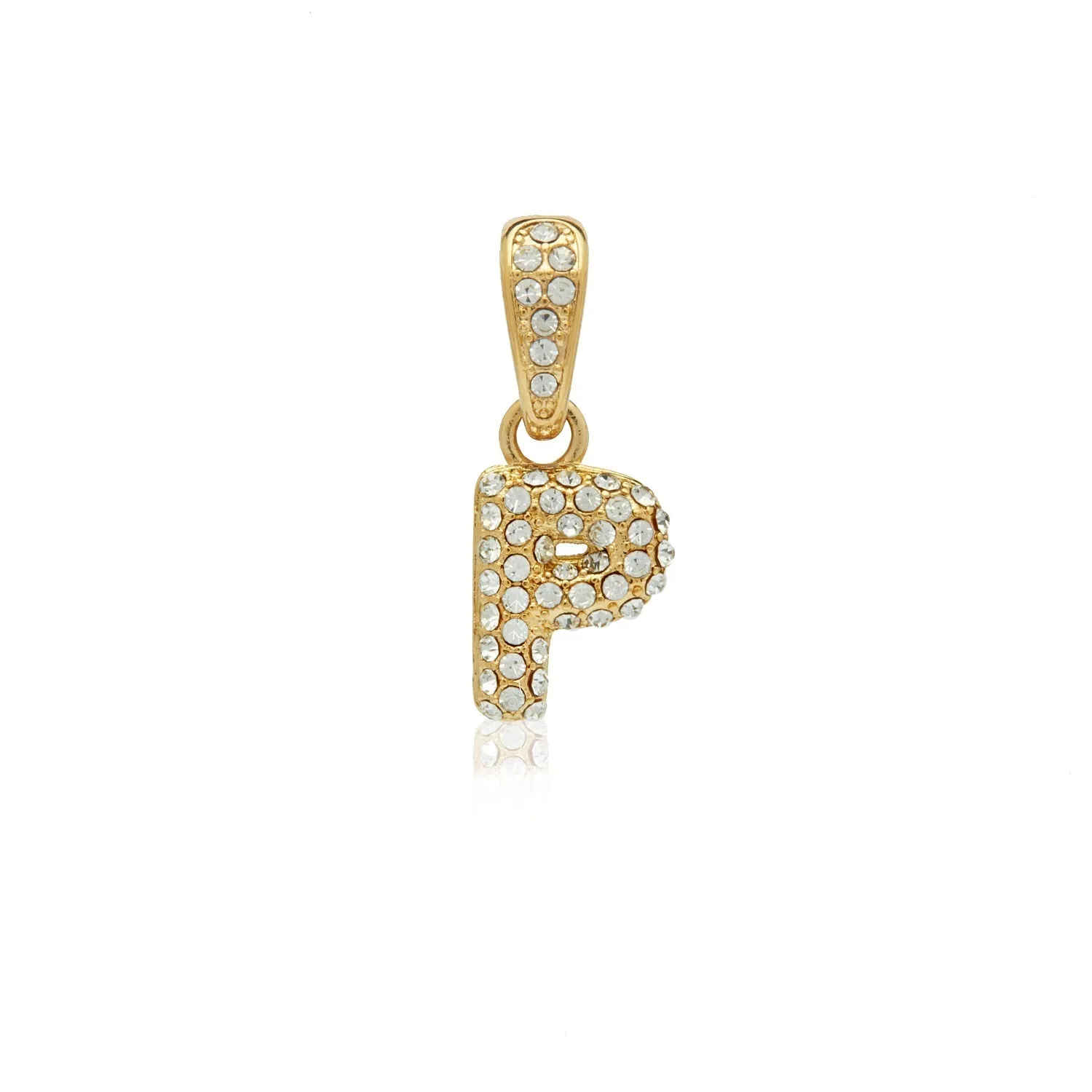 Bubble Initial Pendant (Gold)