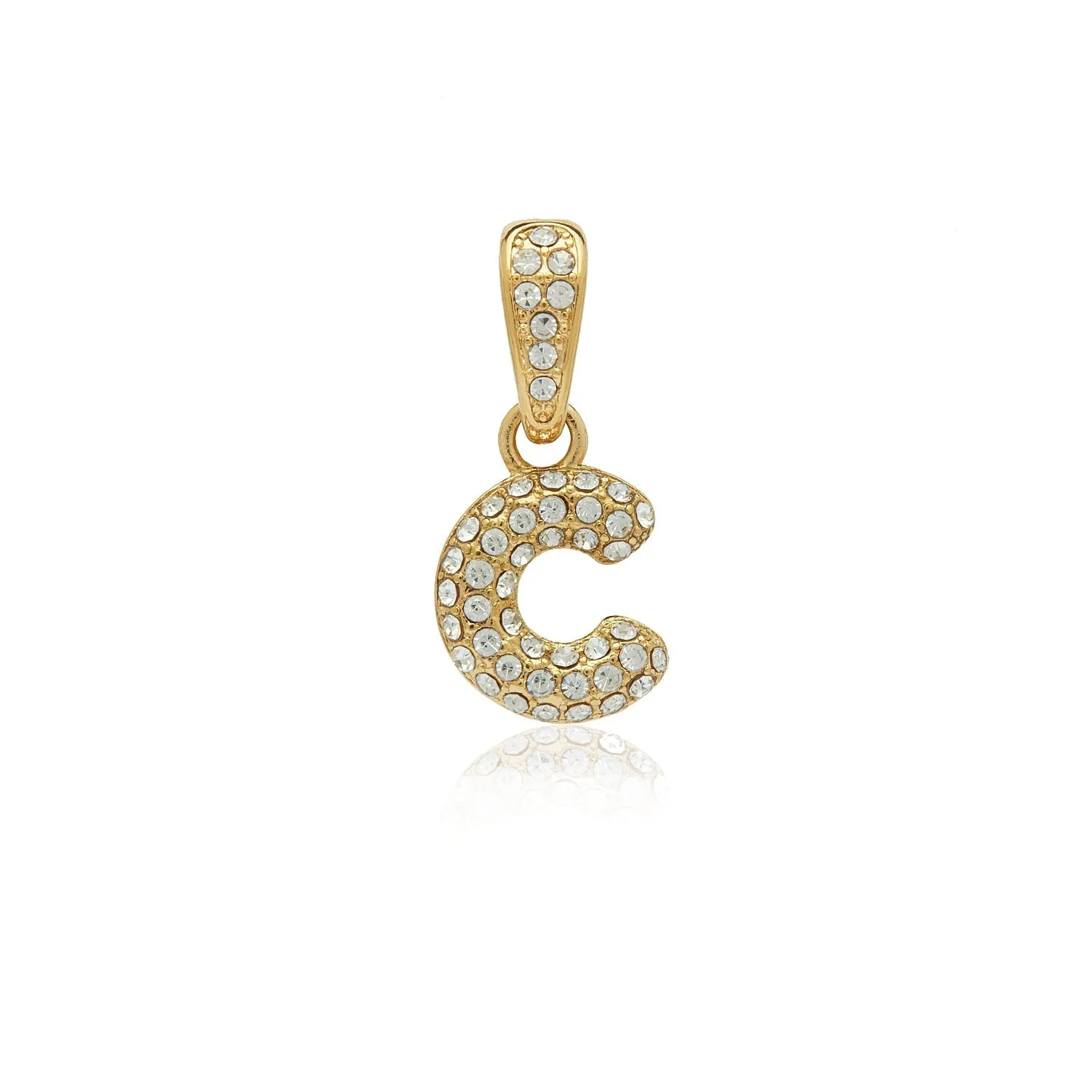 Bubble Initial Pendant (Gold)