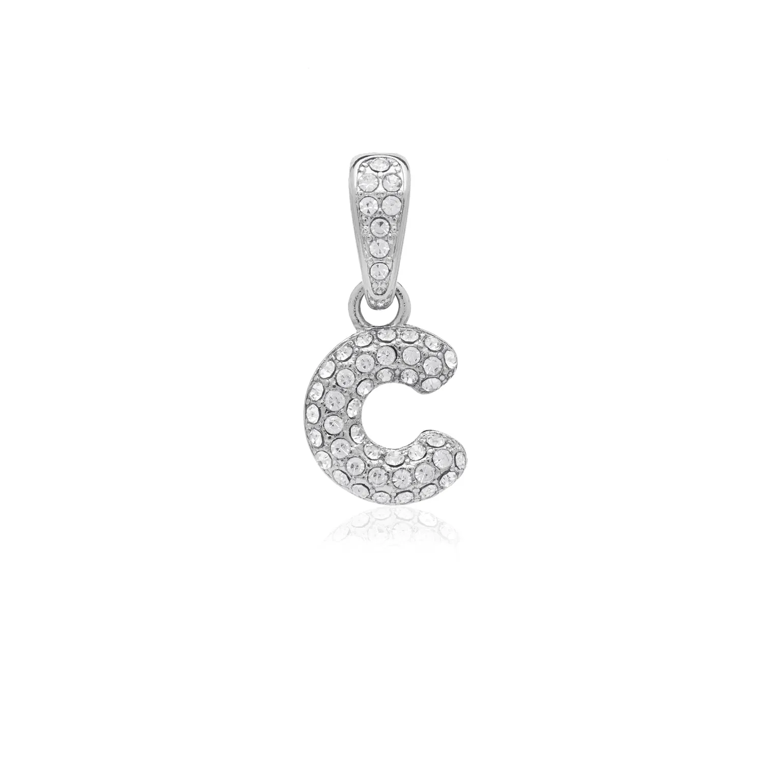 Bubble Initial Pendant (Silver)