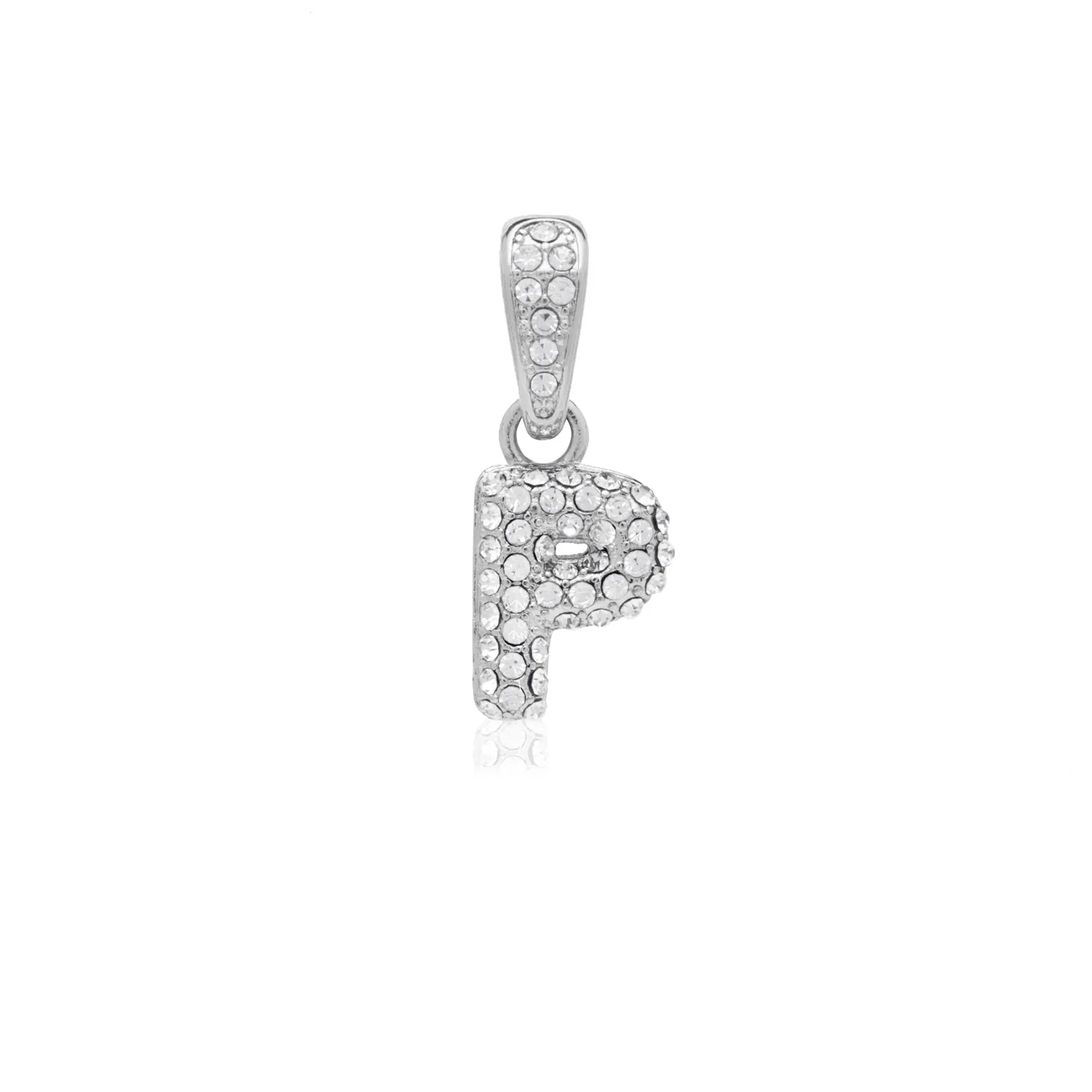 Bubble Initial Pendant (Silver)