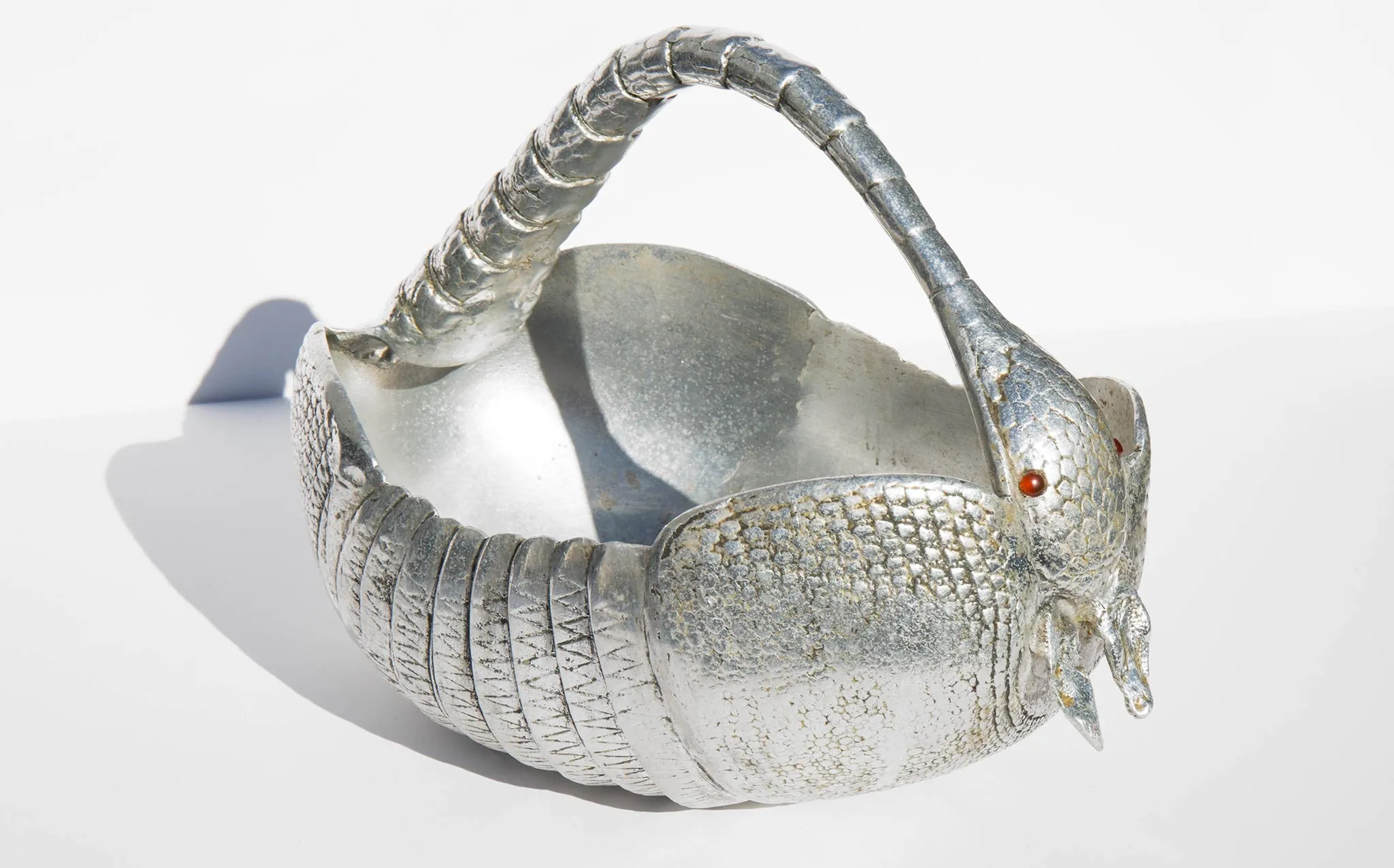 Cast Aluminum Armadillo Basket