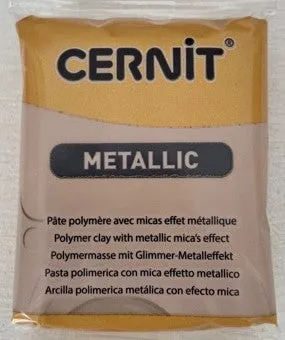 Cernit Polymer Clay Metallic Range 56g Block Gold (050)