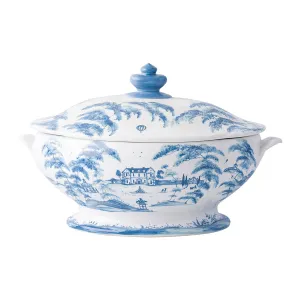 Country Estate Tureen with Lid - Delft Blue