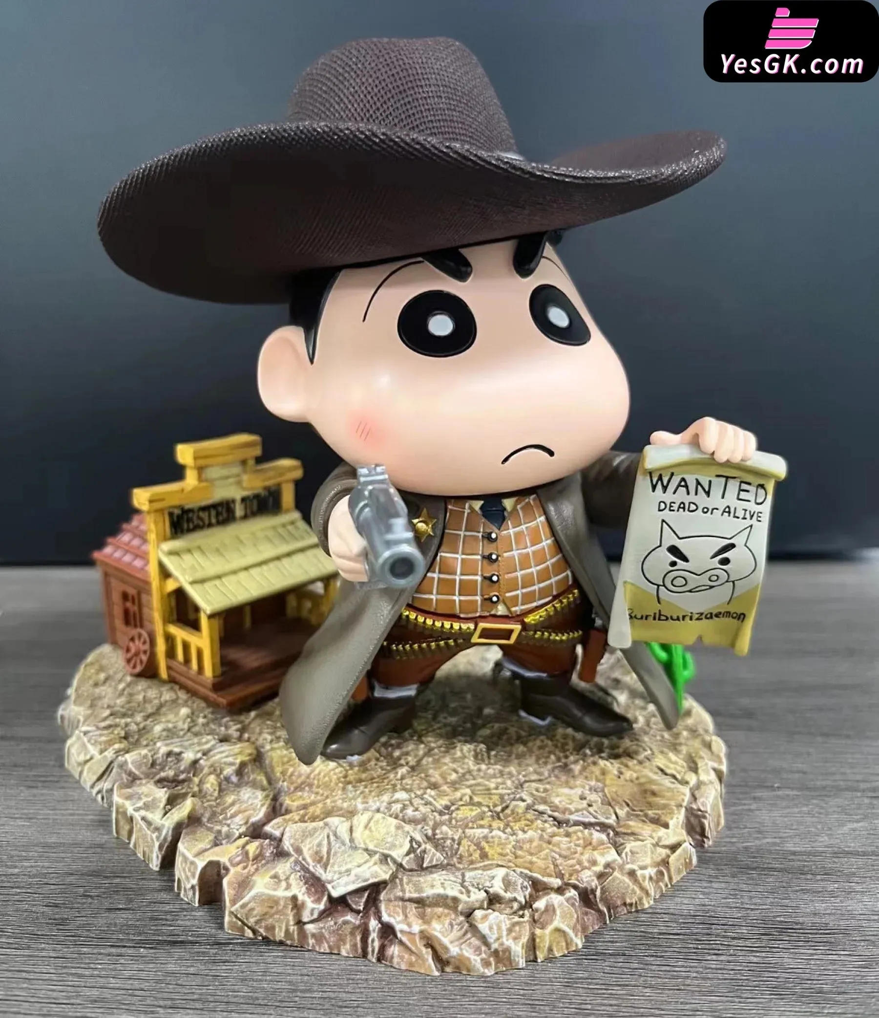 Crayon Shin-chan Western Cowboy Shin-chan Statue - Bruce Studio [Pre-Order]