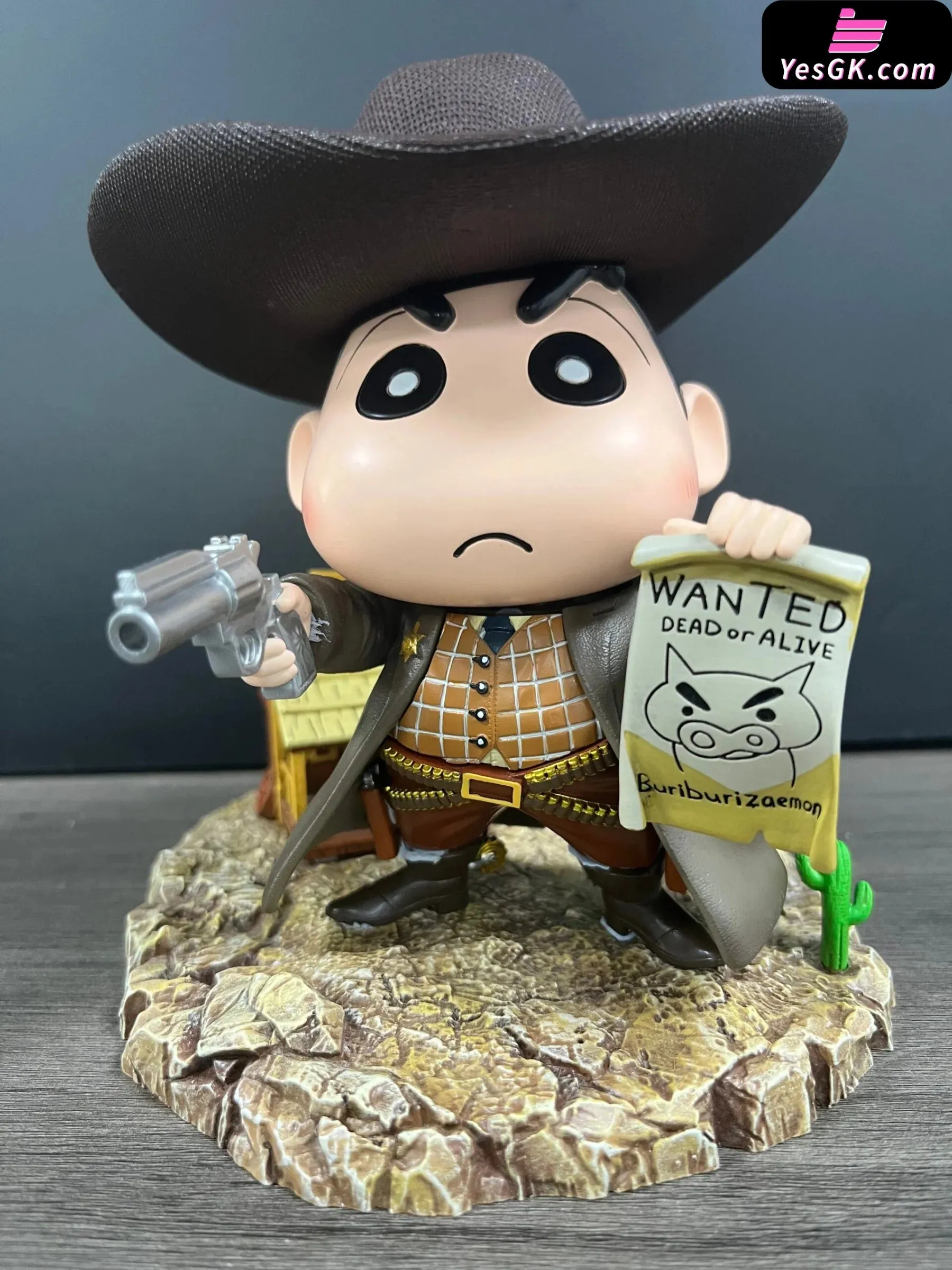 Crayon Shin-chan Western Cowboy Shin-chan Statue - Bruce Studio [Pre-Order]