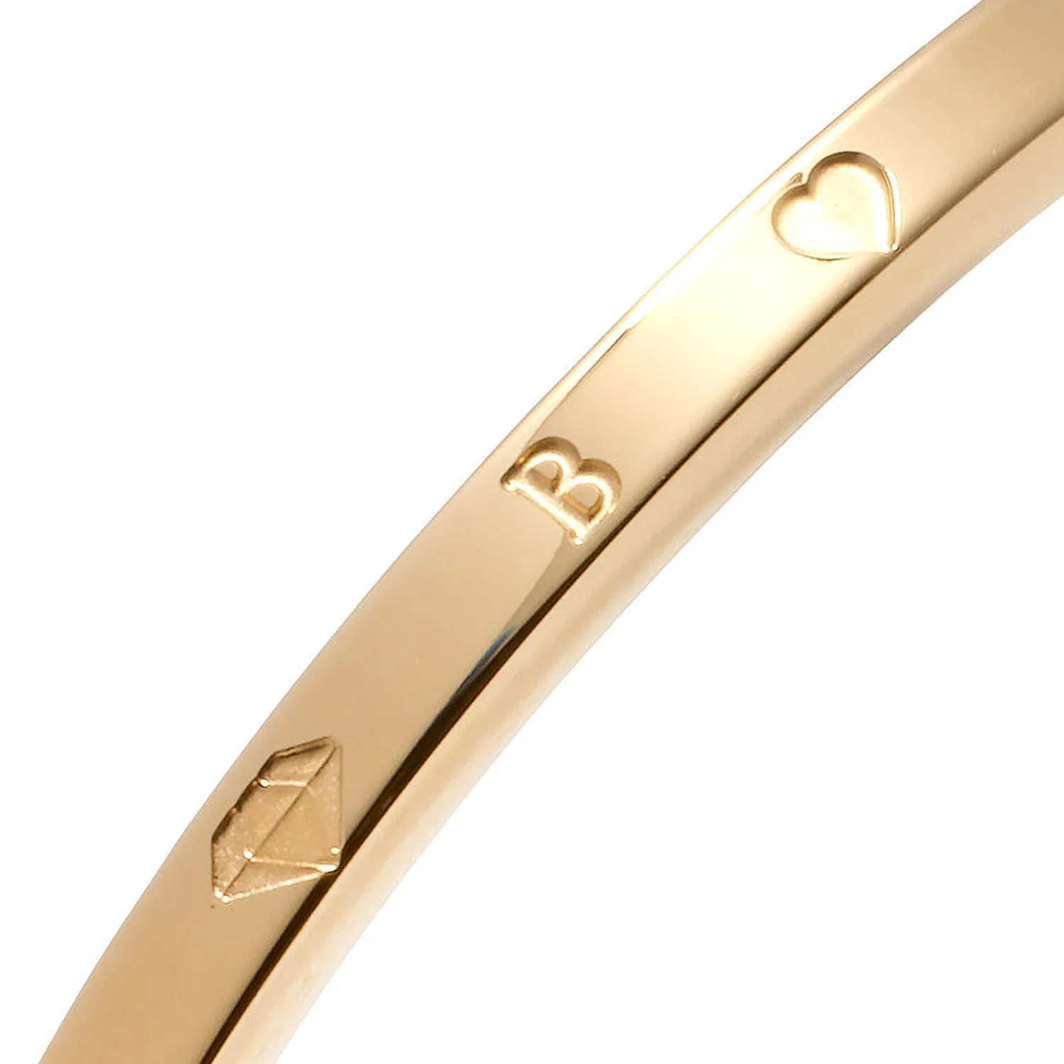 Custom Stamped Bangle (Gold)