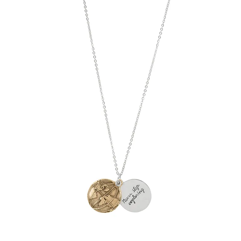 Explorer's Talisman Locket Necklace