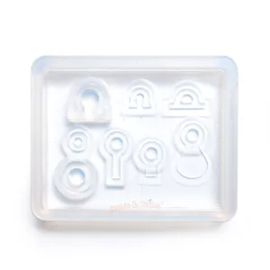 Findings Blank Bail Eye Pins Silicone Resin Mold