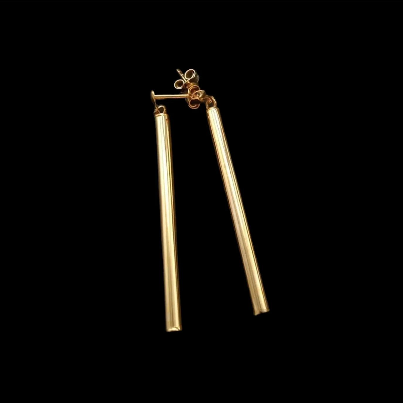 #GOLD2024 | 18K Golden Stick Dangling Earrings