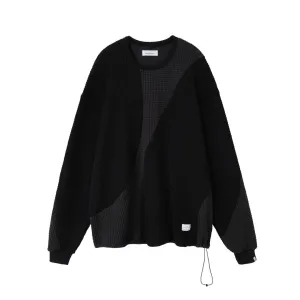 Hallucination Waffle T Black Tonal