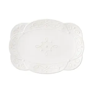 Jardins du Monde 15" Platter - Whitewash