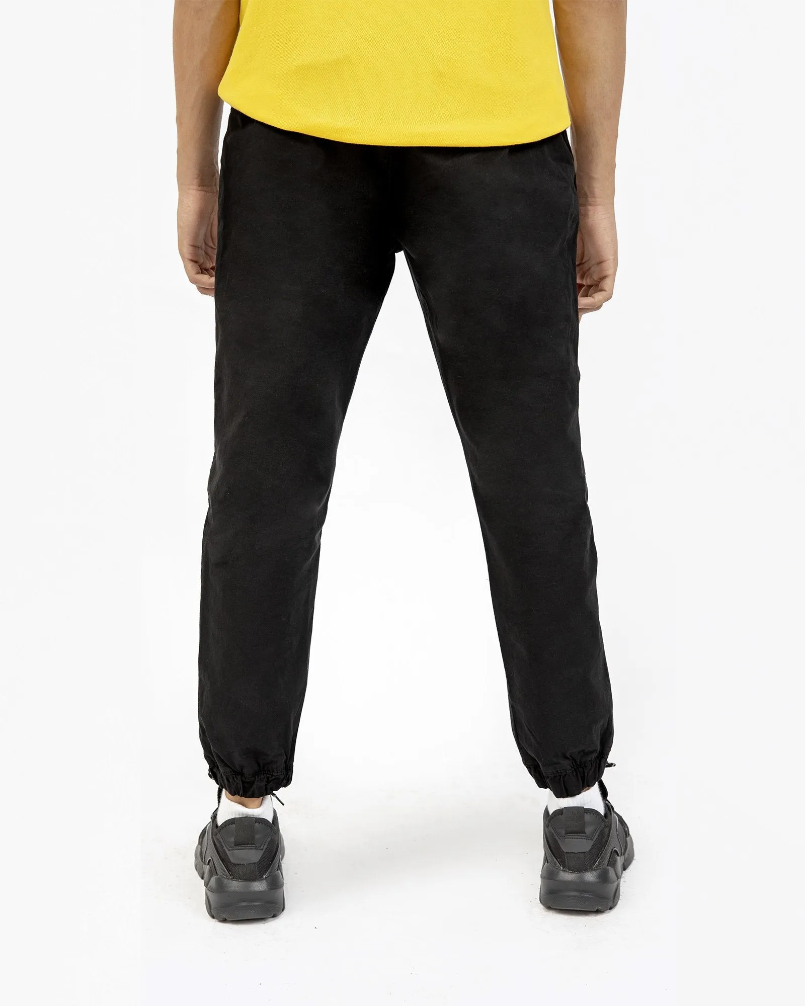 Non-Denim Puffer Hem Trousers