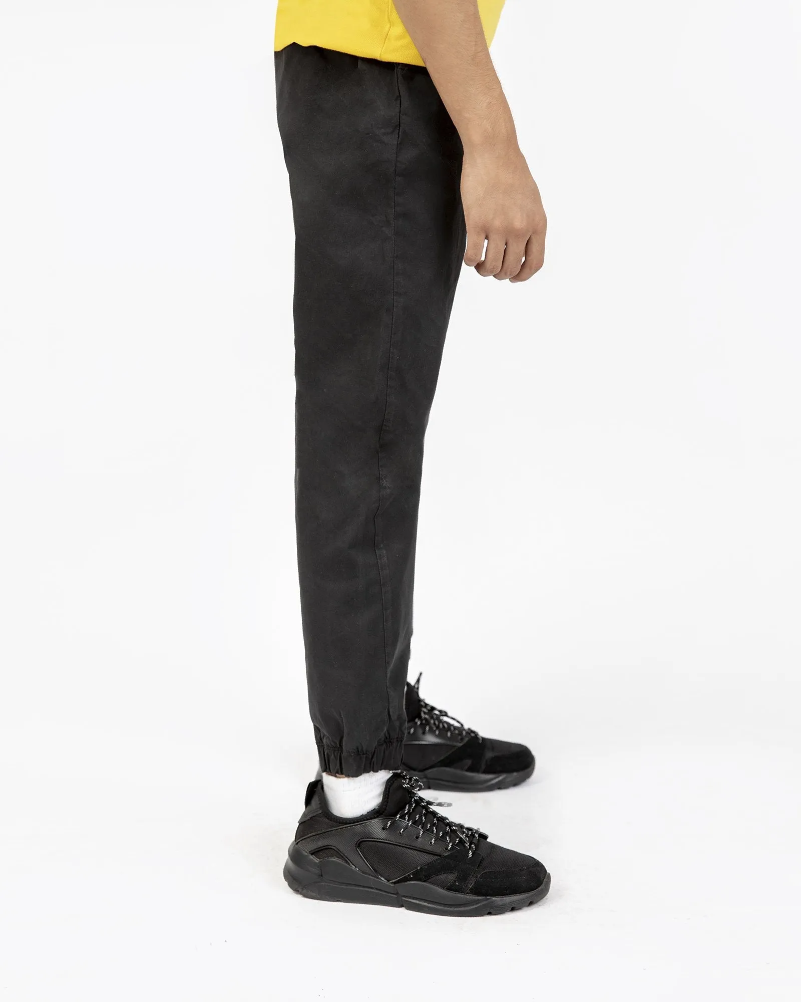 Non-Denim Puffer Hem Trousers