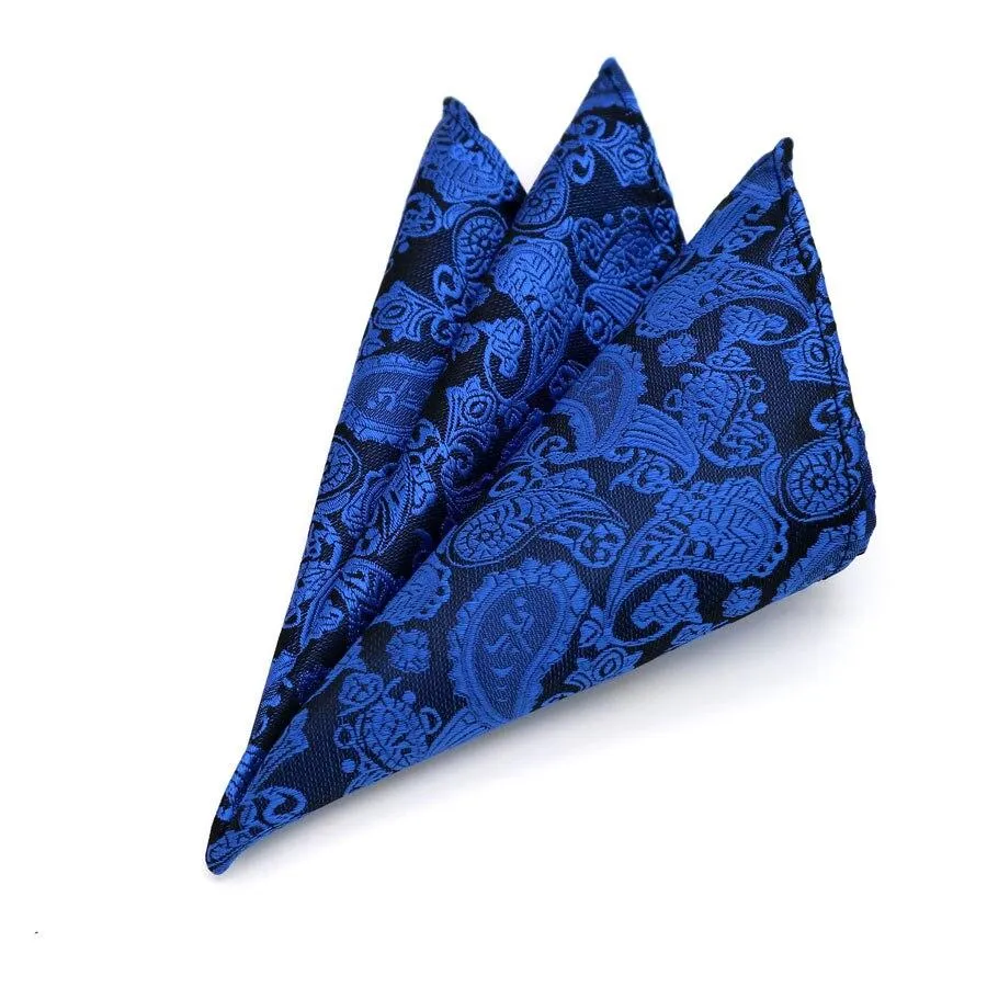 Paisley Jacquard Silk Pocket Square