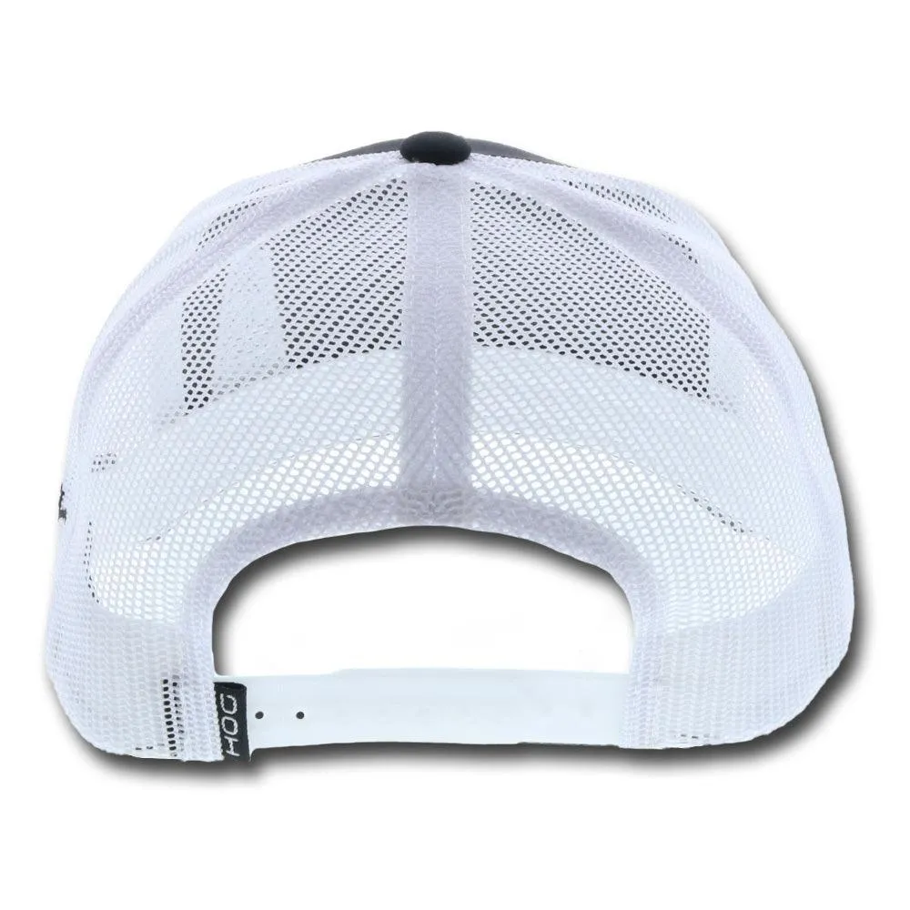 "HOG" Black/White Hat