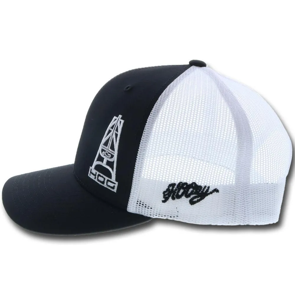 "HOG" Black/White Hat