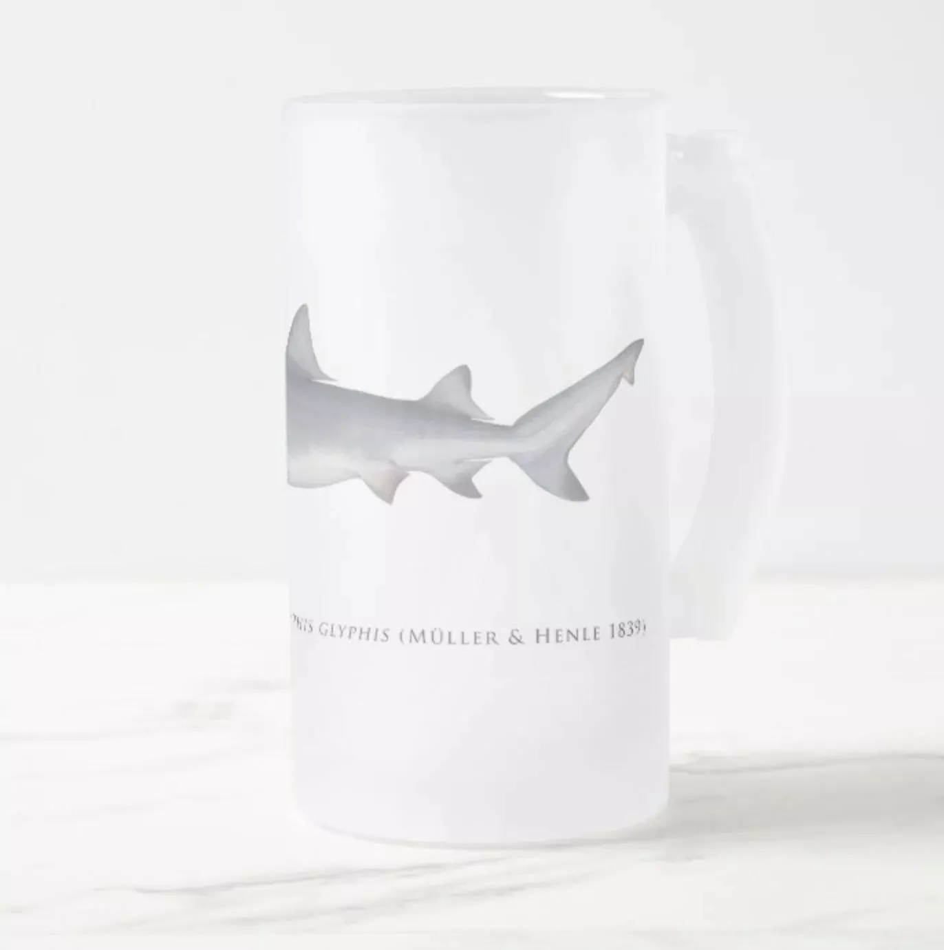 Speartooth Shark - Frosted Glass Stein