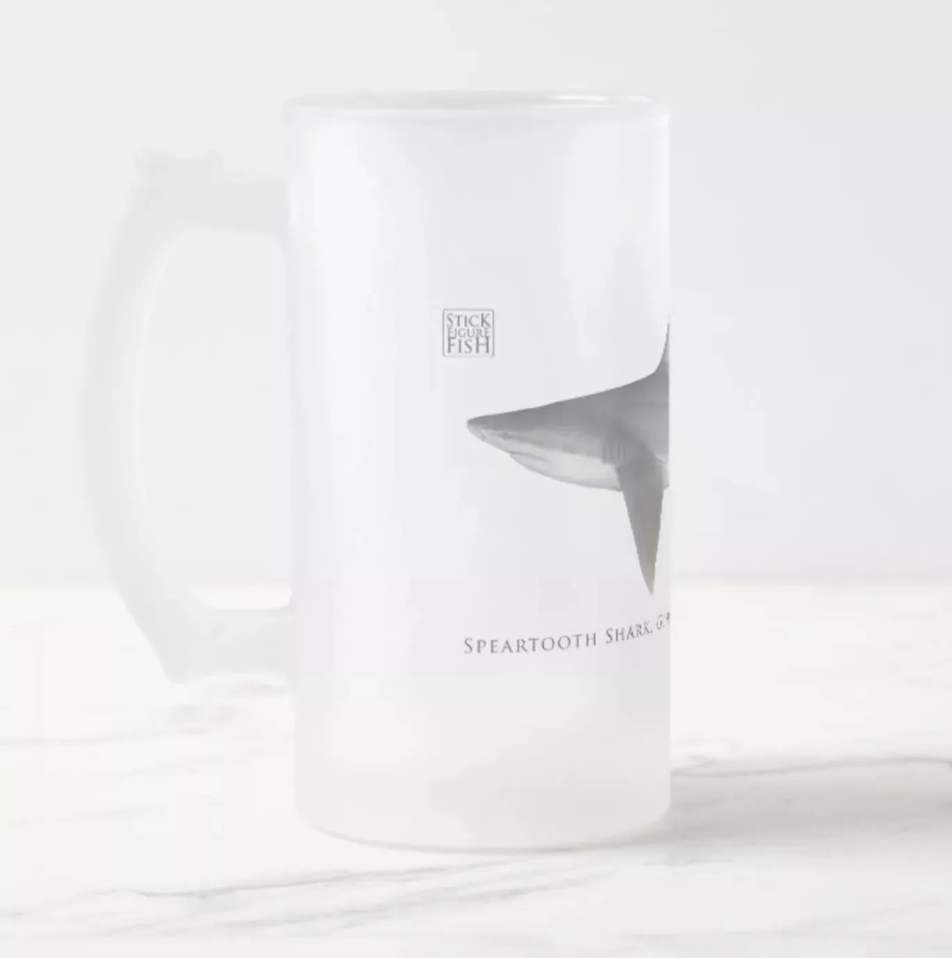 Speartooth Shark - Frosted Glass Stein