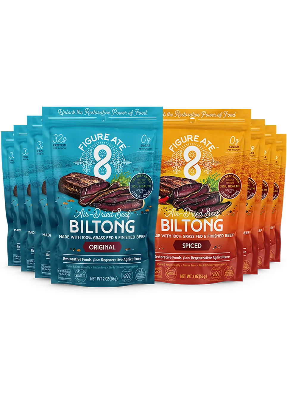 Spiced Grass Fed & Finished Beef Biltong